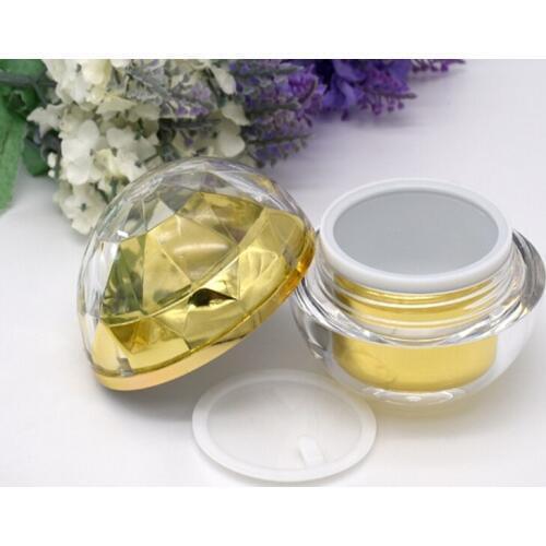 200pcs/lot 15g 30g 50g Spherical diamond surface Acrylic box Cream Jar Cosmetic Container bottle Empty Sample Makeup Pot