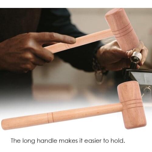 25cm Length Wooden Hammer Jewelry Repair Making DIY Jewelers Silversmith Tool for Gold Silver Platinum Jewelry Making Tools