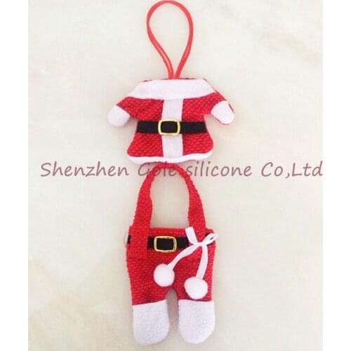 300set/lot Fancy Santa Christmas Decorations Silverware Holders Pockets Dinner Table Decor Free Shipping