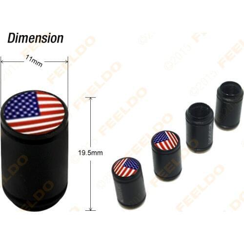 4Pcs Aluminum Alloy Black 4 Pcs/Set Car Wheel Airtight Tyre Tire Stem Air Valve Caps Fit For Wholesale Mixed Logos Order #941