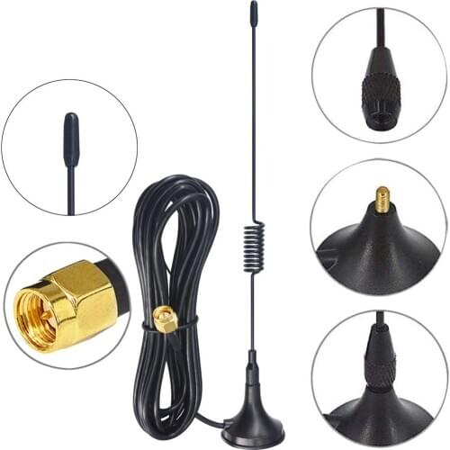 5 piece 3.5DBi Gains ADS-B 1090Mhz SMA Male Plug Connector Aerial Magnetic Base RG174 3M Antenna