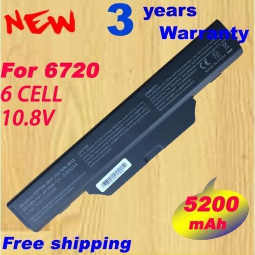 Battery for HP Compaq Business Notebook 6720 6720s/CT 6730 6730s/CT 6735s 6820s Laptop HSTNN-IB51 HSTNN-IB52 6Cell Li-ion