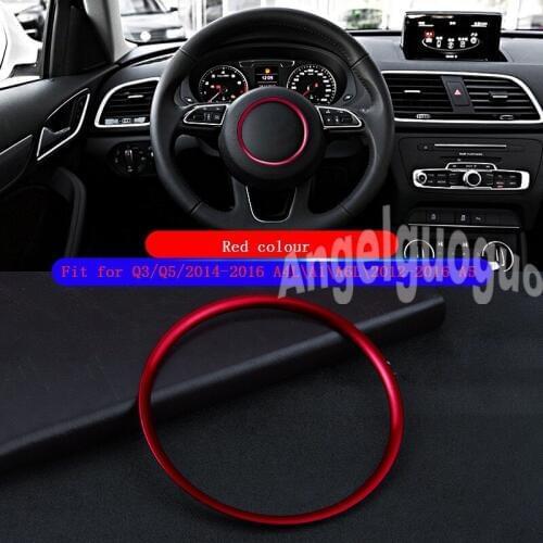 Angelguoguo Car steering wheel decorative circle modified sequins sticker for Audi A3 A4L Q3 Q5 A5 A6L S3 S5