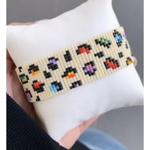 Miyuki Bracelets For Women Leopard Bracelet Heart Jewelry Wrap Pulseras Gift Hand Made Jewellery Wholesale