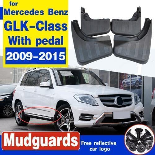 Mud Flaps For Mercedes-Benz GLK-Class X204 2009-2015 with pedal Splash Guards Mudguards Mudflaps Fender Accessories