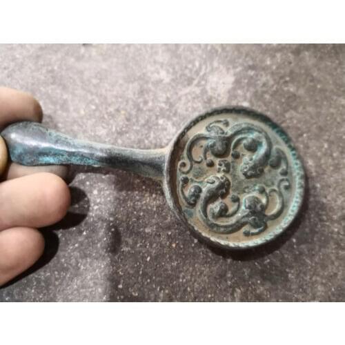 Ancient Chinese Bronze Ware Copper Mirror Fengshui Transport Mirror