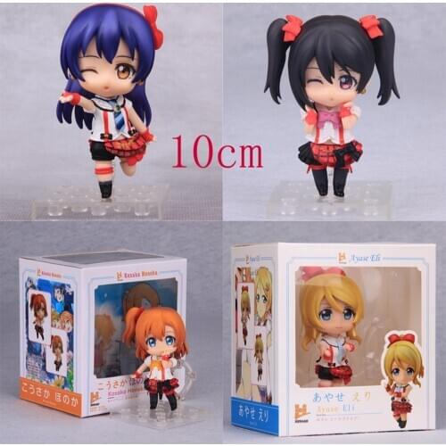 10cm Kotori Minami Nico Yazawa Action Figure Q Nozomi Tojo Honoka Kousaka Maki Nishikino Ellie Sonoda Umi Love Live PVC Figure