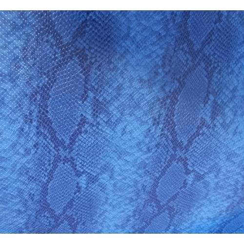 Hot sale synthetic PU snake shoes python skin leather material