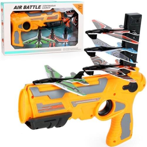 Outdoor Toys Catapult Plane Ejection Foam Aircraft Air Battle Ejection Model Glider Model Launchers Toy Indoor Plane Toys Kids