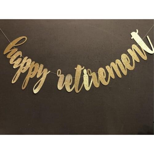 Personalised Happy Retirement Banner, Custom Retirement Party Decorations, Retirement Party Sign Design milestones birthday