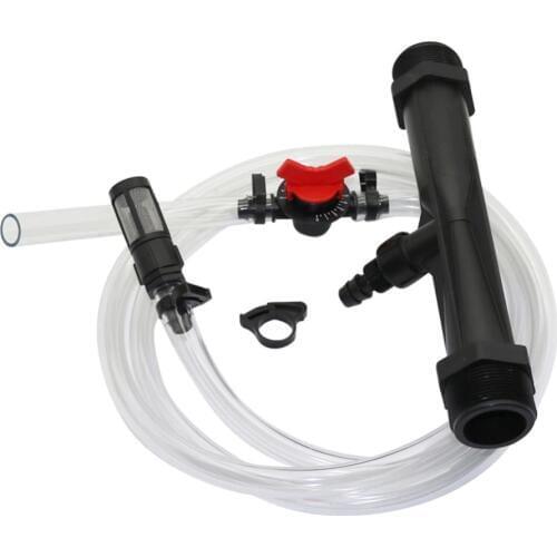 1 Inch 1.5 Inch Male Thread Venturi Fertilizer Injector Kits With Tupe Garden Agriculture Irrigation System Fertilizer Tool 1Set