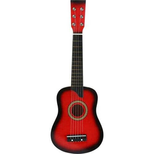 Classic 25 Inch Basswood Acoustic Guitar 6 Strings Musical Instrument Toy Kids Child Christmas Gift