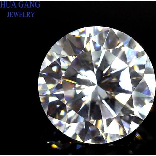 Small Size Round White Cubic Zirconia Stone Round Cut Loose CZ Stones Synthetic Gems Beads 0.7~3mm For Jewelry Restoration
