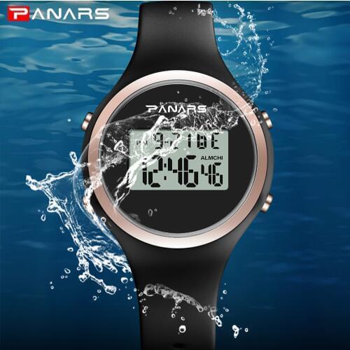 Fashion Sport Casual Watches Women Led Silicone Watch Pink Lovely Digital Children Sports Waterproof Watches Relogio Feminino