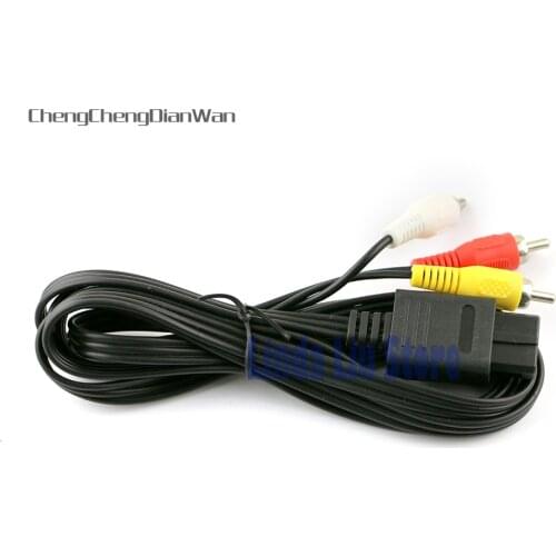 ChengChengDianWan Wholesale RCA Cord for Super N 64 AV Cable for N64 for GameCube for SNES