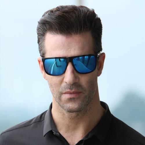 LongKeeper Polarized Sunglasses Men Car Drivers Night Vision Goggle Anti-glare Square Sun glass Women Driving UV400 Gafas de sol