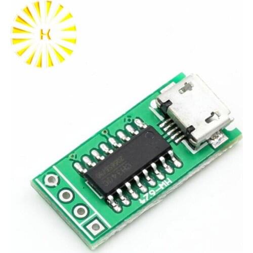 CH340C Micro USB to TTL Serial Port ISP Download Module 5V/3.3V Replace CP2102 CH340G For STM32 51 With DuPont Line Connector