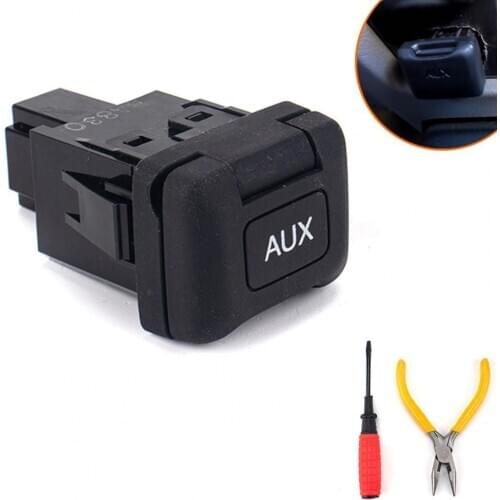 Durable Aux Auxiliary Input Jack Easy Installation with Toolkit Audio Input Switch 39112-SNA-A01 39112SNAA01 for Honda Civic 200