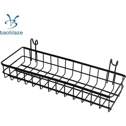 Mesh Wall Metal Wire Basket Wire Storage Shelf Rack Home Decor 30x10x5cm / 40x10x5cm