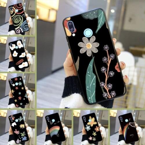 Star Flower Cute Silicone Phone Case For Huawei Nova 5 4 4E 3 3I 3E 2i 2 Lite Plus Back Cover For Huawei Nova Smart Lite 2017