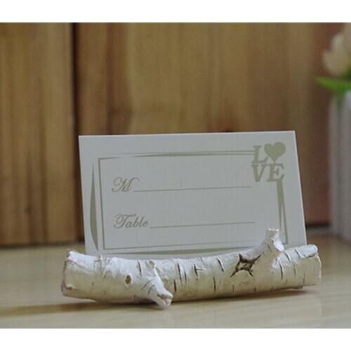 Wedding favor Birch Place Card Holder Eco Party decoration Mini clip branches seats F20173598