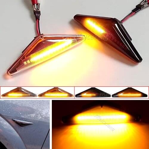 LED Dynamic Side Marker Turn Signal Light For Ford FOCUS MK1 1998-2004 MONDEO MK3 2000-2007 Repeaters Sequential Light