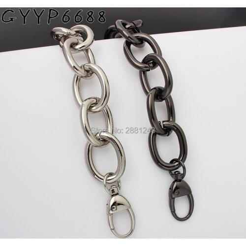 O ring aluminum chain thick chain purse strap Light weight bags strap bag parts handles easy matching Accessory Handbag Straps