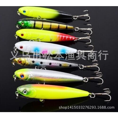 140pcs/lot 3.14" 8cm Classic Road sub bait lures hard bait lures 0.3OZ 8.6g pencil Bionic Bait bait Tackle blackfish