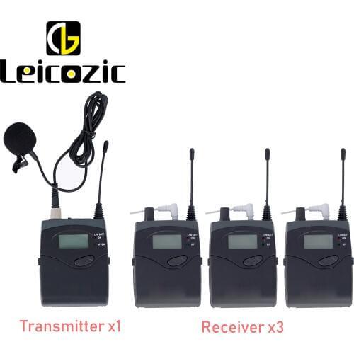 Leicozic EK1038 DSLR Camera Interview System & Recording Beltpack Transmitter x1 & Receiver x3 Tour Guide System Micro Film