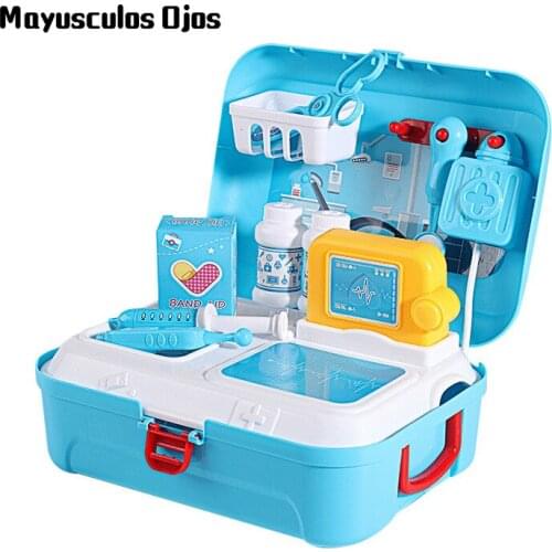 Childrens Play House Doctor Cosmetic Pet Portable Toolbox Backpack Simulation Kitchen Toy Set