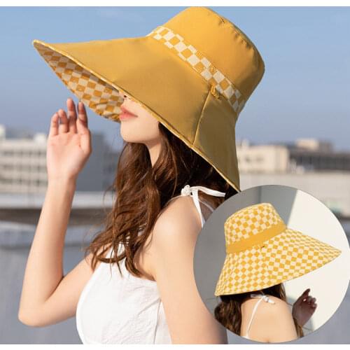2021 New Cotton Bucket Hat Women Summer Sunscreen Hat Girl Pure Color Sunbonnet Outdoor Fisherman Hat Lady Beach Cap