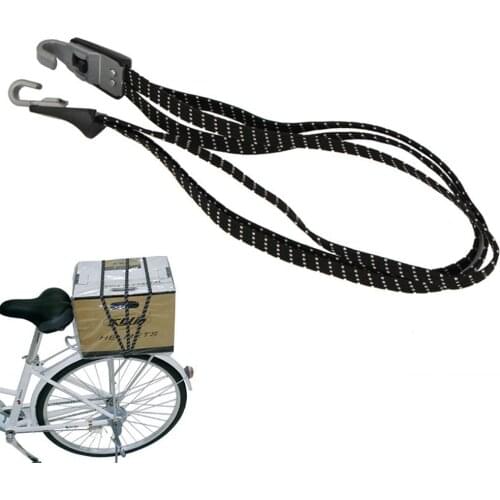 69/70cm Bicycle Bike Cycling MTB Luggage Stacking Rope Banding Bungee Elastic Cord Strap Tie Fixed Band Hook Black