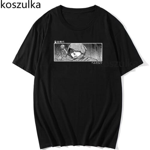 Berserk Guts Cool Cartoon T Shirt Men Manga Swordsman Gatsu Sacrifice Zodd Anime T-shirt 90s Unisex Tshirt Hip Hop Top Tee Male