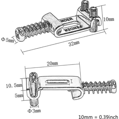 K1KD 6pcs Guitar Bridge Saddles Roller Tremolo Bridge Saddles for Tele Electric Guitar Accessories