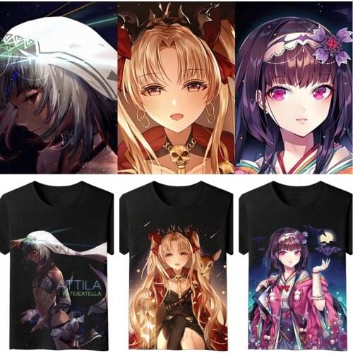 MGFHOME Anime JK Fate Altera Attila Ereshkigal Irkalla Osakabehime tshirt t shirt Cosplay T-Shirt Tops Tee Shirt Women Men