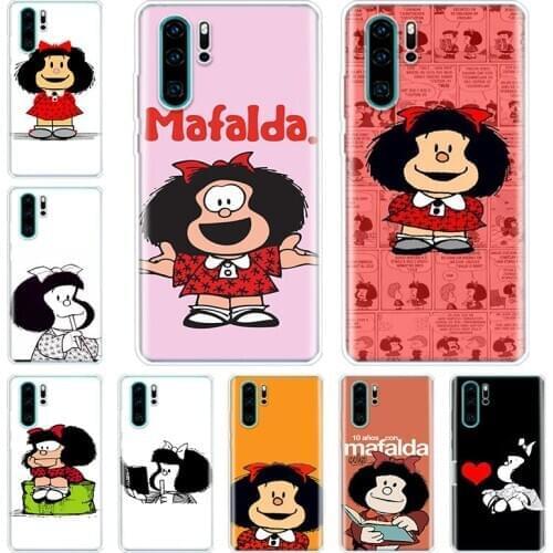 Cartoon Mafalda Phone Case For Huawei Honor 20 10 9 9X 8A 8S 8X 7X 7A Lite Pro 10I20I Y5 Y6 Y7 Y8 Y9 V20 V30 Y9S Coque