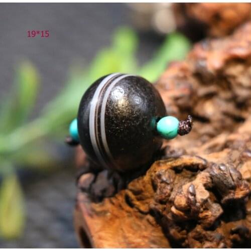 Magic Power Tibetan Old Agate Silkworm Line Ball Sphere Totem Amulet 19MM UP0427 Lkbrother Sauces Top Quality Guranttee