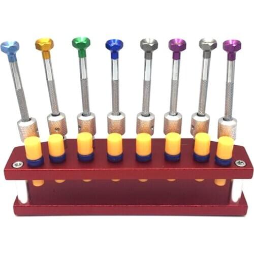 New 8 Pcs Watch Screwdrivers with Metal Stand Tool for Watch Repair Watch Screwdriver Set