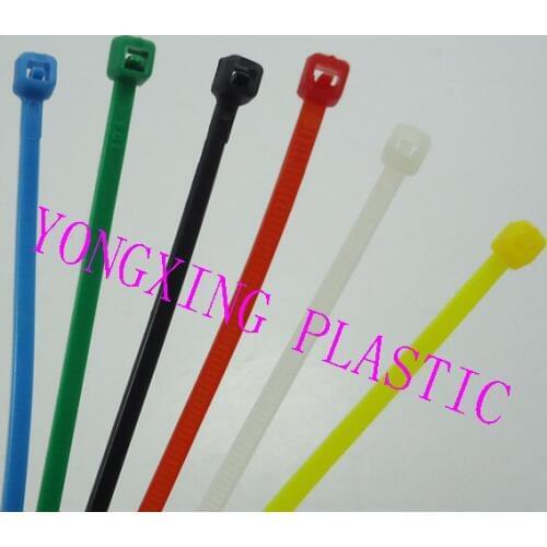 90pcs/lot 2015 new 6 color 8 inch(18lbs) 2x200mm Network Nylon Plastic Cable Wire Zip Tie Cord Strap