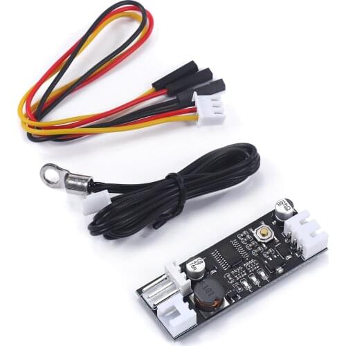 Single 12V DC PWM 2-3 wire fan temperature control speed controller chassis computer fan temperature control noise reduction mod
