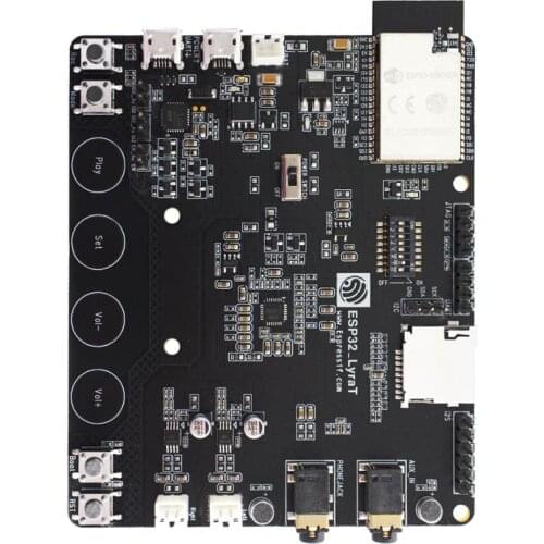 Supported ESP32 LyraT ESP32-LyraT for Audio IC Development Tools Buttons TFT Display and Camera