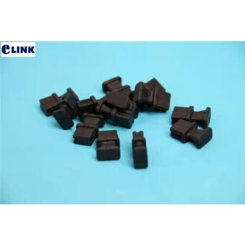 100pcs QSFP dust cap for QSFP+40 module MPOSR4 LR4 ER dust cover black silicone ftth protective plug free shipping ELINK factory