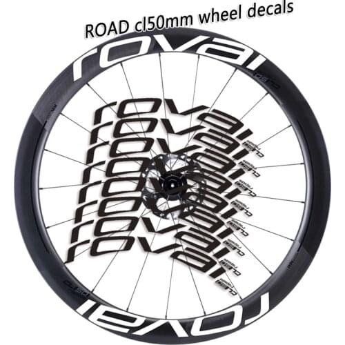 Roval cl50mm bike wheels stickers suit for 50mm rim depth decals bicycle cycling wheel rim stickers for two wheel stickers