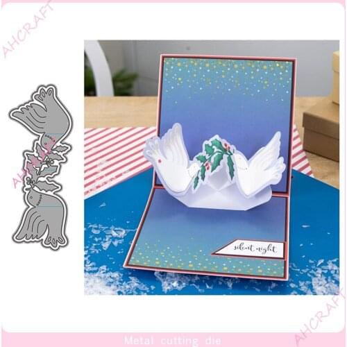 Collapsible Pigeon Metal Cutting Dies for DIY Scrapbooking Photo Album Decorative Embossing Paper Card Crafts Die 2021