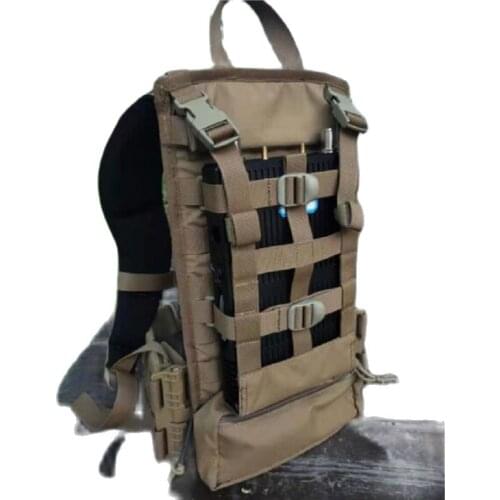 Outdoor Sports Tactical Radio Instrument Back Frame Heat Dissipation Weight-Bearing Multi-Functional Travel Back Frame