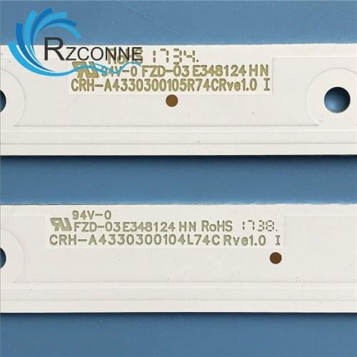 LED backlight strip 4/5 lamp for LG 43"TV CRH-A4330300104L6CNRev1.0 CRH-A4330300105R6CNRev1.0 LED 43UG620V 43UJ620V