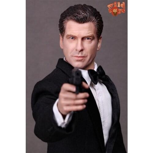In Stock 1/6th WT21 Pierce Brosnan MI6 James Bond Agent 007 Paul Dolls Full Set Doll For Fans Collection