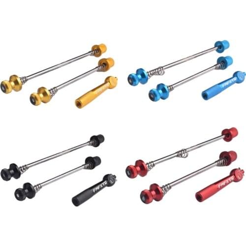 Bike Wheels Anti-Theft Safety Lock Quick Release Lever Skewers For MTB Mountain Bike Road Bike(Black / Red / Blue / Gold