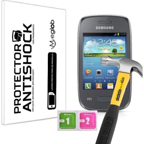 Protector de Pantalla Anti-Shock Anti-Golpe Anti-arañazos Compatible con Samsung Pocket Neo