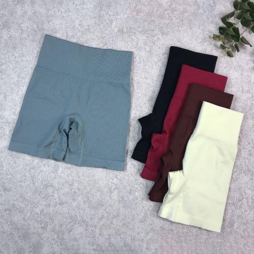 High Waist Woman Yoga Sports Shorts Seamless Fitness Hip-up Tight Elastic Running Sport Short-pants Summer Gym Fitness leggings